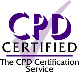 CPD logo that reads: CPD CERTIFIED - The CPD Certification Service